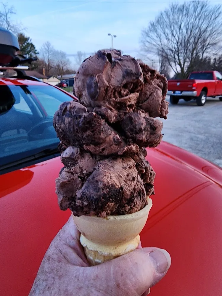 Michigan Pothole Ice Cream Cone